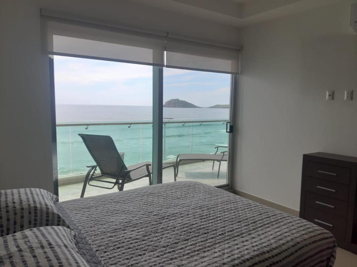 מזטלן Hermoso Y Moderno Departamento Frente Al Malecon Con Preciosa Vista Al Mar מראה חיצוני תמונה