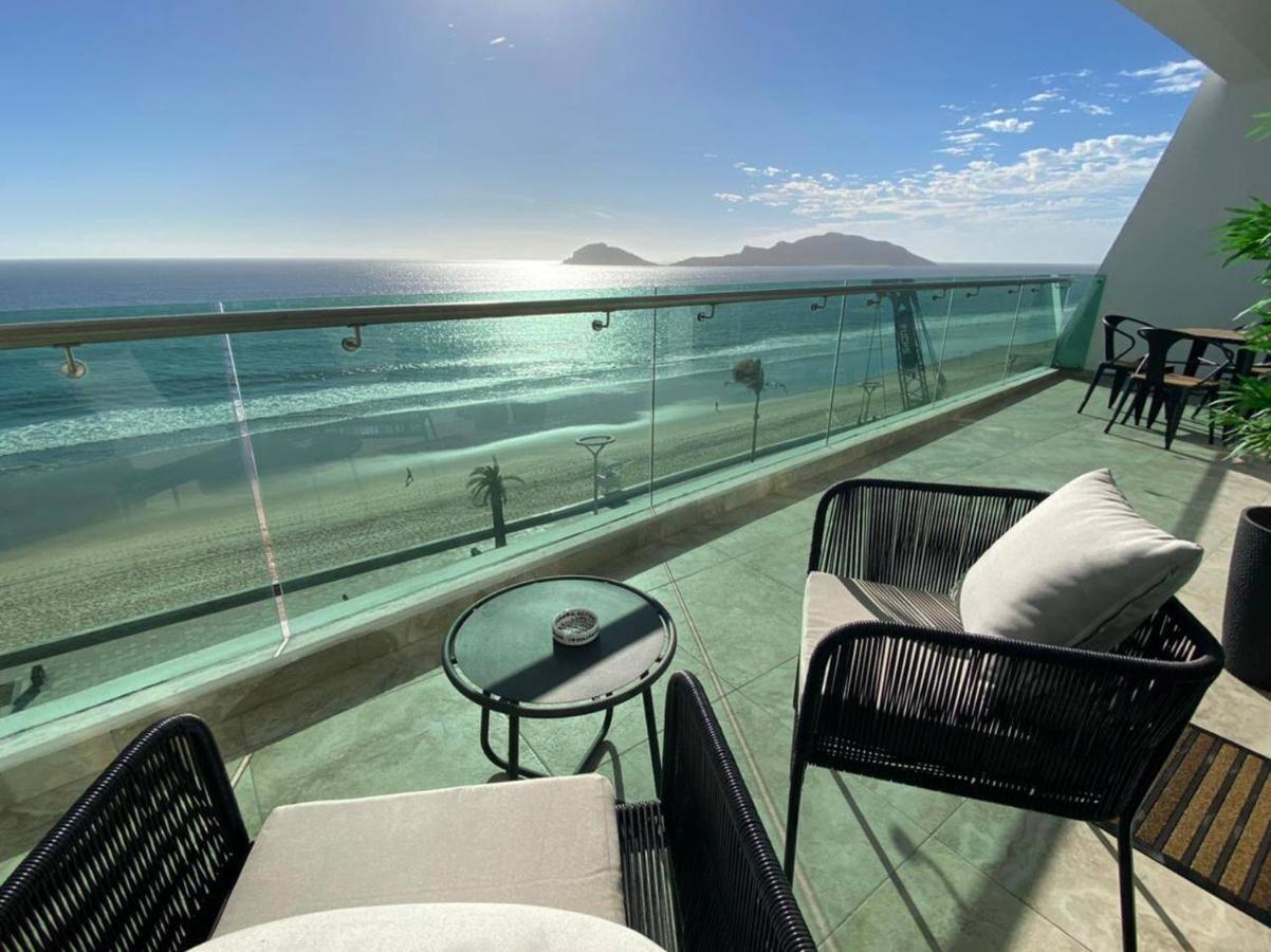 מזטלן Hermoso Y Moderno Departamento Frente Al Malecon Con Preciosa Vista Al Mar מראה חיצוני תמונה